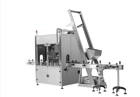 Линия для розлива соусов в банку с закручивающейся крышкой и нанесения этикетки - изображение 2, Автоматическая машина розлива