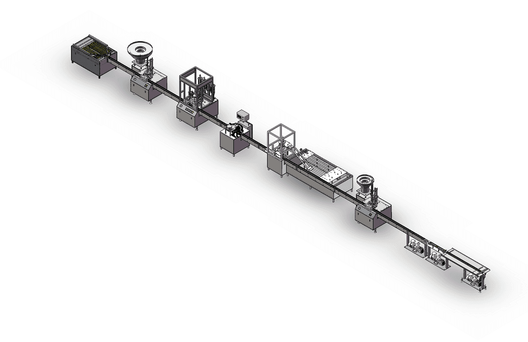 Линия для наполнения баллонов с туристическим газом - изображение 1, детальный вид оборудования