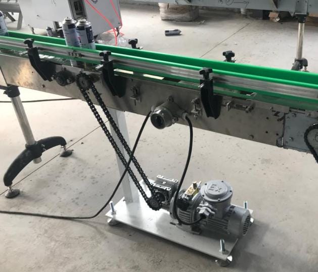 Линия для наполнения баллонов с туристическим газом - изображение 20, Автоматический конвейер для маркировки