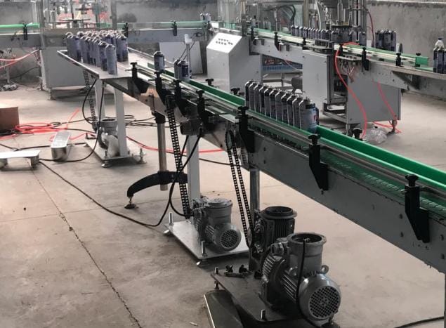 Линия для наполнения баллонов с туристическим газом - изображение 21, Конвейеры, двигатели, платформа для упаковки