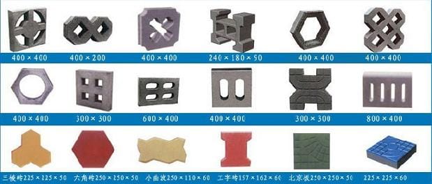 Оборудование для производства тротуарной плитки - изображение 3, Газонный камень и цветная тротуарная плитка