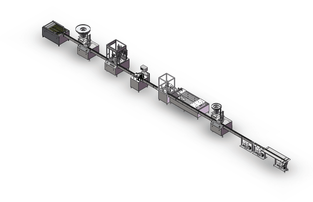Линия для наполнения баллонов с туристическим газом - изображение 1, детальный вид оборудования