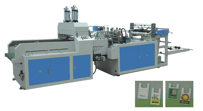 Оборудование для производства пакетов типа майка - изображение 4, Машина для производства пакетов типа "майка" с термической резкой и сваркой модели 400X2