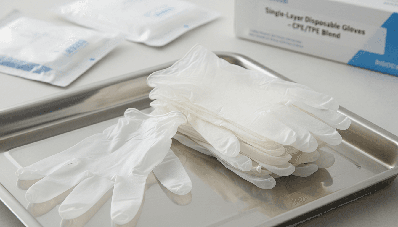 Изображение продукта: Машина для производства однослойных перчаток CPE/TPE